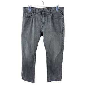 Eddie Bauer Mens Gray Wash Denim Straight Leg Jeans Size 36x30 (ACT 37x28.5)